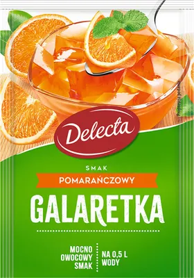 Obrázok produktu pre Delecta želé s príchuťou pomaranča 70 G