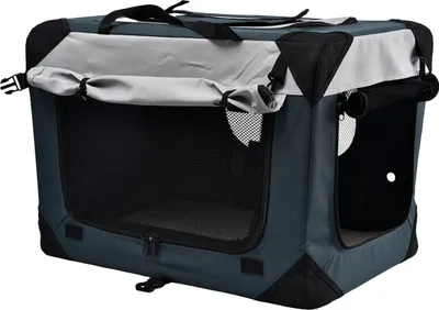 Produktbild von Dehner Lieblinge Transporttasche Brian für Hund oder Katze, ca. 106 x 70 x 69 cm, Polyester/Kuntstoff, grau