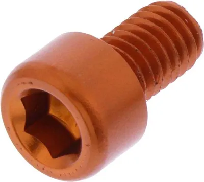 Produktbild von Zylinderschraube JMP Bolt M6x1,00mm 10mm Aluminium orange
