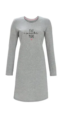 Produktbild von Sleepshirt mit Letterprint : grau-melange : 44