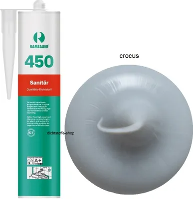 Produktbild von Ramsauer 450 Sanitär 1K Silikon Dichtstoff 310ml Kartusche crocus