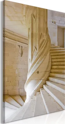 Produktbild von Vlies Leinwandbild - Stone Stairs (1 Part) Vertical 40x60 cm Städte d-B-0305-b-a
