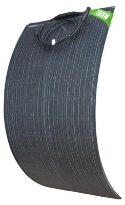 Zdjęcie produktu dla Panel solarny, lekka konstrukcja, wysoka wydajność, 1 sztuka, 100W