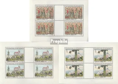 Produktbild von Briefmarken Tschechoslowakei 1970 Mi 1931Klb-1933Klb Kleinbögen (kompl.Ausg.) postfrisch Expo
