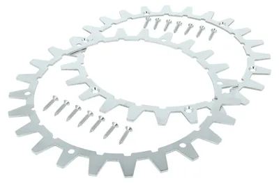 Produktbild von vhbw 2x Spikes kompatibel mit Worx L WR147E.1, WR148E, WR153E, WR155E Mähroboter - Edelstahl, 24 Zähne