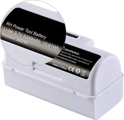 Obrázek produktu pro Vysokokapacitní 3,7V 5300mAh náhradní Li-Ion baterie kompatibilní s podlahovými roboty iRobot Braava Jet 240