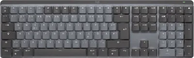 Image de Logitech Master Series MX Mechanical - Clavier - rétroéclairé - sans fil - Bluetooth LE - QWERTZ - Suisse - Commutateur de touche : Tactile Quiet - Graphite