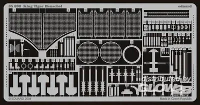 Produktbild von Eduard Accessories SdKfz. 182 Königstiger mit Henschelturm Fotoätzsatz 1:35 35698