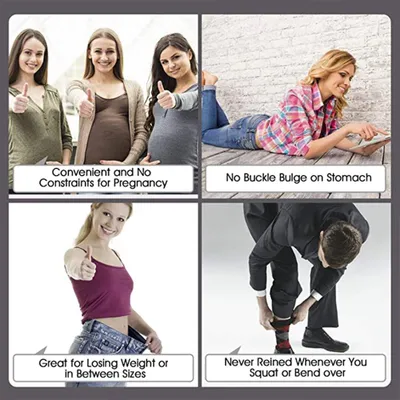 Produktbild von Schmaler, elastischer Stretchgürtel für Damenkleider im Retro-Stil, Vintage-Stil