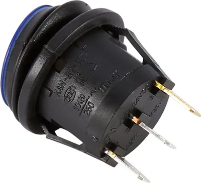 Obrázek produktu pro 12 V LED bodové světlo auto loď kulaté Rocker ON/OFF SPST spínač modrý