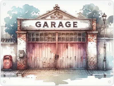 Produktbild von Garage Metallschild in 15x20 cm