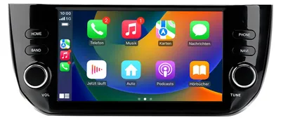Immagine prodotto di Autoradio Android da 7 pollici con 64 GB per Fiat Punto evo 2012-2015 con CarPlay, navigazione Android Auto e Bluetooth