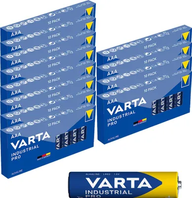 Produktbild von Batterien VARTA 4003 Micro AAA / LR3 Alkaline, Industrial PRO, 1,5V, 120er Pack