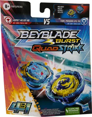 Obrázek produktu pro Beyblade F6815 Burst Quad Strike Tidal Pandora Epic P8 vs Homet Helios H8, 4 v 1, spinning top, Hasbro