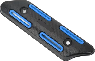 Image de Bouclier thermique de tuyau d'échappement, universel pour motos de 27 à 51 mm, véhicules tout-terrain, VTT, scooters, bleu