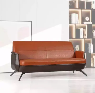 Produktbild von Moderner Leder Zweisitzer Arbeitszimmermöbel Designer Couch Büromöbel