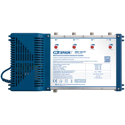 Zdjęcie produktu dla Spaun MBV 429 PF, F, 8 W, 100 - 240 V, 47 - 63 Hz, -20 - 50 °C, 260 x 130 x 52 mm