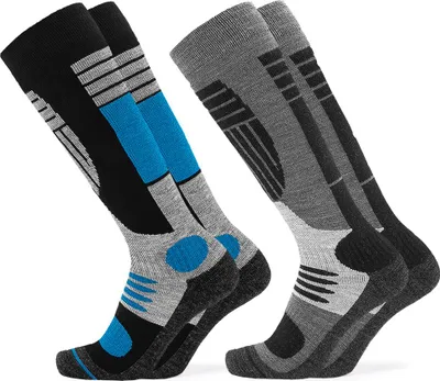 Produktbild von Occulto Herren Skisocken 2er Pack (Modell: Felix) Blu2-Blk2 43-46