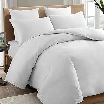 Productafbeelding van Famanu beddengoedset, 100% katoen - Wit, 2-delig, 140 x 200 cm + 70 x 90 cm