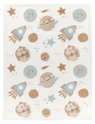 Produktbild von TT Home Waschbarer Teppich Krabbelmatte Babyzimmer Kinder Rutschfest Flauschig Punkte Größe 160x220 cm