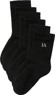 Produktbild von LASCANA ACTIVE Tennissocken Sportsocken Damen, Laufsocken, Wandersocken 6 -teilig 6x schwarz Größe 39/42
