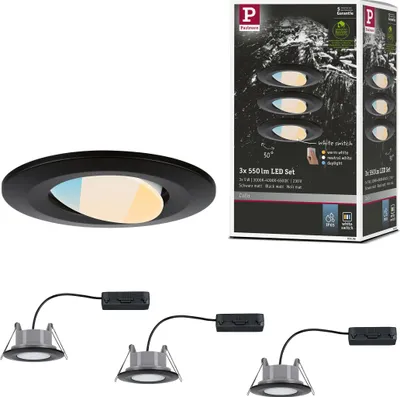 Immagine prodotto di Paulmann Luce da incasso LED Calla set di 3 luci orientabili