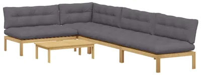 Produktbild von 5 Stück Garten Pallet Sofa Einheiten Massivholz Akazie