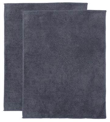 Zdjęcie produktu dla Ściereczki do czyszczenia okien, imitacja zamszu, 2 sztuki, 40 x 29 cm, kolor: szary, dobrze wchłaniające, szybko schnące