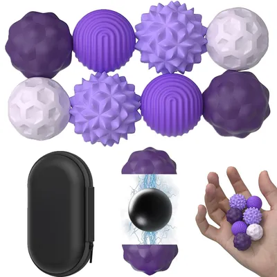 Immagine prodotto di 8 pezzi di giocattoli magnetici antistress, palline