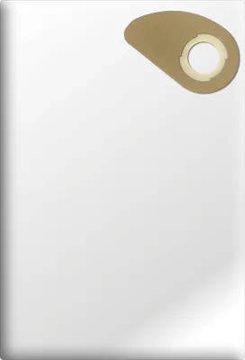 A close-up view of a vacuum cleaner bag.