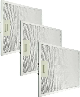 Produktbild von vhbw 3x Filter Metallfettfilter kompatibel mit Klarstein Hektor Eco 10034864, 10034865 Dunstabzugshaube, Aluminium