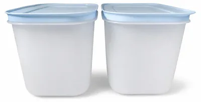 Produktbild von TUPPERWARE Gefrier-Behälter 1,1 L weiß-blau hoch (2) Eis-Kristall Eiskristall