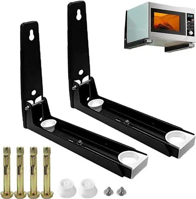 Imagen del producto de Soportes para magnetrón – Juego de 2 – Acero inoxidable – Montaje en pared ajustable