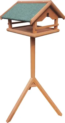 Produktbild von Toboli kŕmidlo pre vtáky 119 cm so stojanom, drevená búdka pre vtáky, kŕmidlo pre vtáky odolné voči poveternostným vplyvom so statívom, kŕmidlo pre vtáky