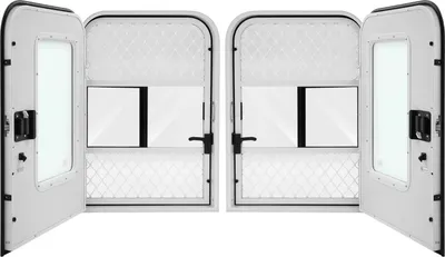 Image de Porte pour camping-car/caravane - Porte d'accès - Verrouillable - Gauche & droite - Découpe 660×914 mm - Épaisseur de paroi 30-60 mm - Aluminium - Blanc