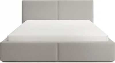 Produktbild von FEDVE Polsterbett Doppelbett Toreira Slim Schlafzimmer Bett Bettkasten 140x200 cm Hellgrau (Anthology 15)