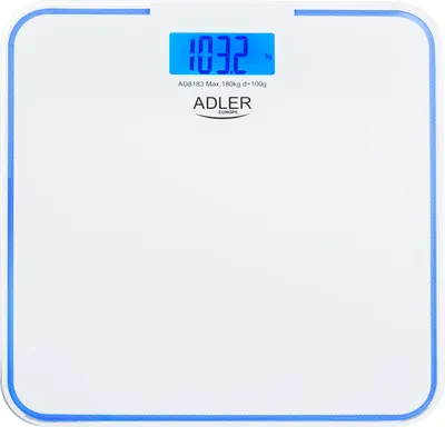 Produktbild von Adler AD 8183 Digitale Personenwaage, LCD-Display mit Beleuchtung, bis 180 kg