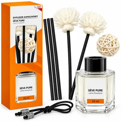 Produktbild von Raumduft Diffuser Duftstäbchen Lufterfrischer 50 ml Waldluft Duftdiffuser mit Dekoration