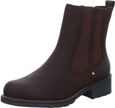 Produktbild von Clarks Damen Orinoco Hot braun Leder isoliert Slip-on Stiefel 36