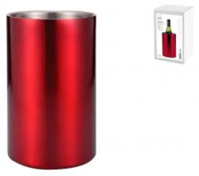 Produktbild von H&H Kühler, robust, aus Edelstahl, rot