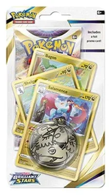 Produktbild von Pokemon Brilliant Stars: Salamence Premium Checklane Blister