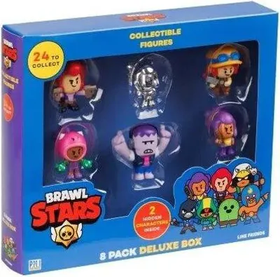 Produktbild von PMI Brawl Stars Line Friends 8 Pack Deluxe Box Assortmentbeschädigt