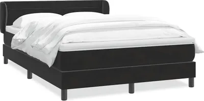Immagine prodotto di Giroletto a Molle con Materasso Nero 160x210 cm in Velluto