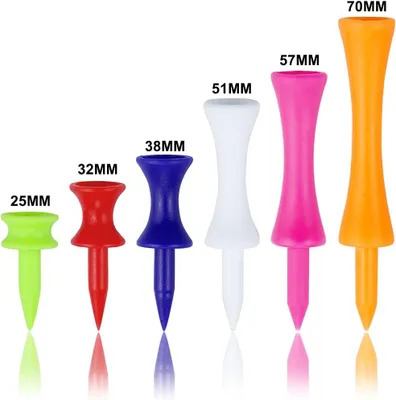 Produktbild von Kunststoff-Golftees in gemischten Größen, Castle Tees, Golf, 120 Stück