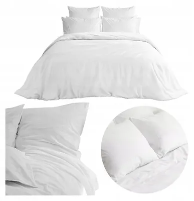 Produktbild von Agmar Hotel Bettwäsche 200x220 cm Weiß Baumwolle 140g