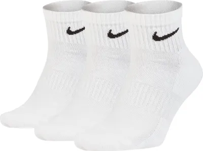 Zdjęcie produktu dla Skarpetki Nike Everyday Bawełna Cushioned Ankle 3 Pack Sx7667 100 R-M (38-42)
