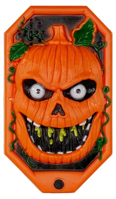 Produktbild von Halloween Kürbis Türklingel mit Licht & Sound als Effekt, KI-generiertes Bild