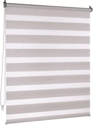 Productafbeelding van Dubbel rolgordijn - Duo rolgordijn - Inkijk weren - Bevestiging zonder boren - 50x150 cm - Grijs