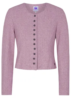 Produktbild von Dietzing Damen Strickjacke Janker Trachten jacke, Farbe:Beere, Größe:46/3XL