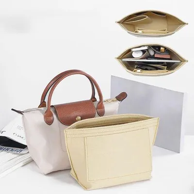 Produktbild von Famanu Handtaschen Organizer – Großer Einsatz für Schultertasche – Übersicht und Schutz für den Tascheninhalt